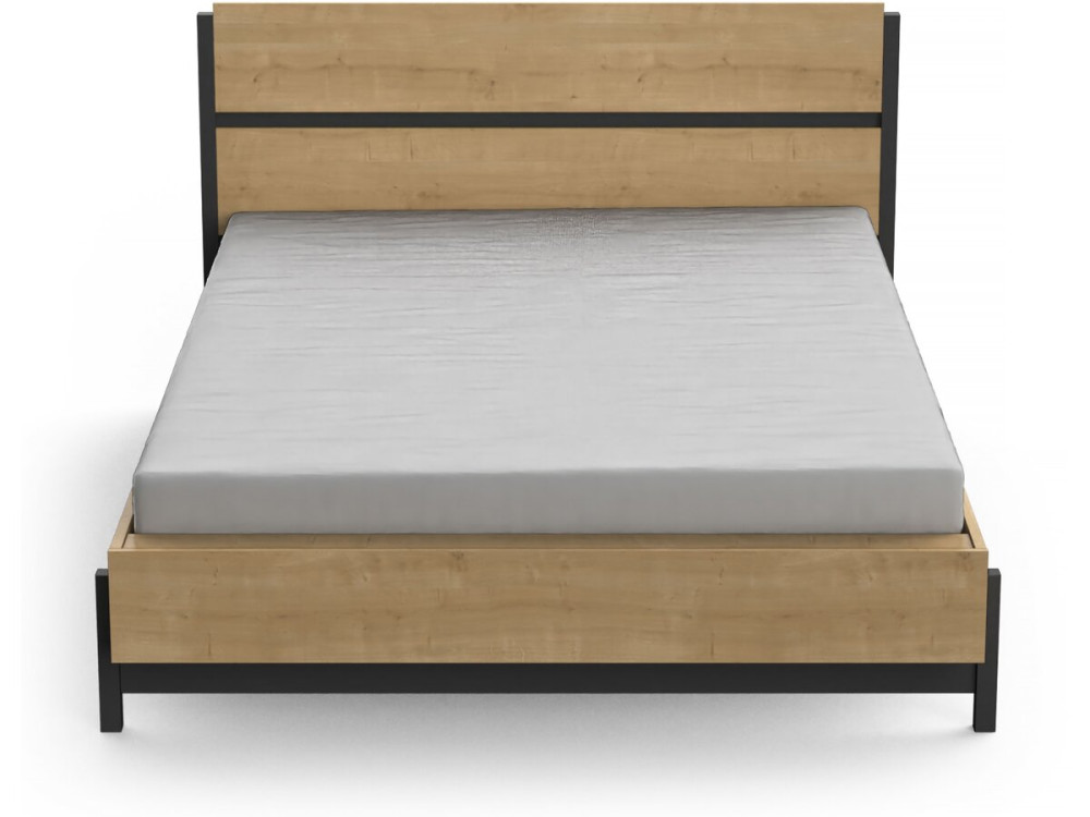"Craft" Uitschuifbaar Tweepersoonsbed - Hout - 140 x 190/200 cm - Bruin