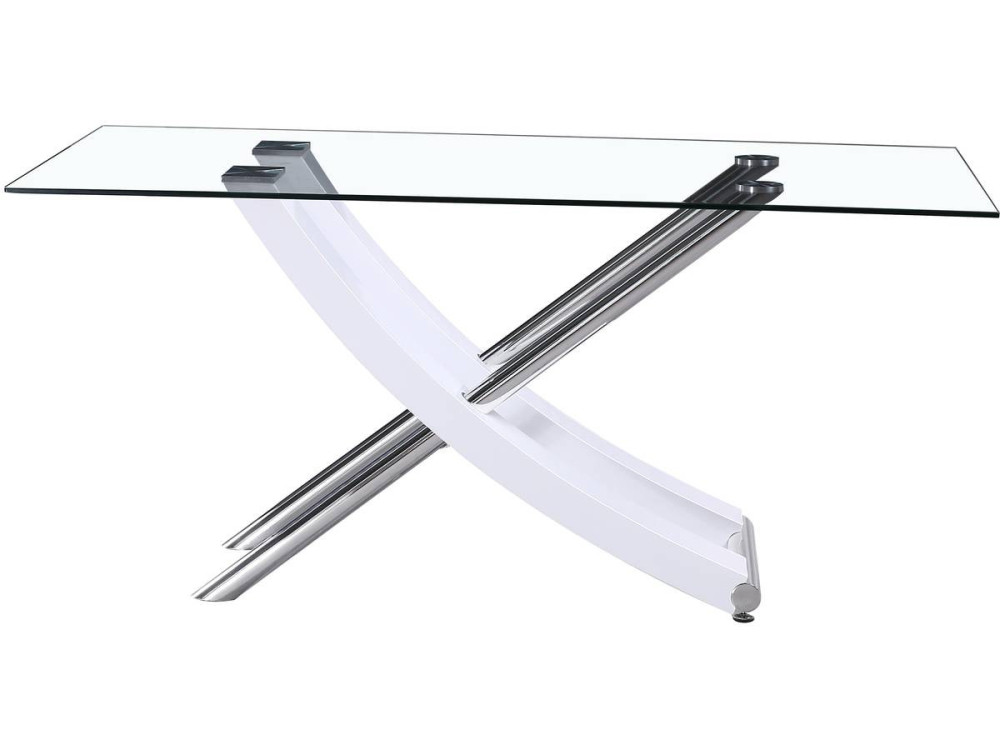 Eettafel "Diva" - 160 x 90 x 76 cm - Wit gelakt