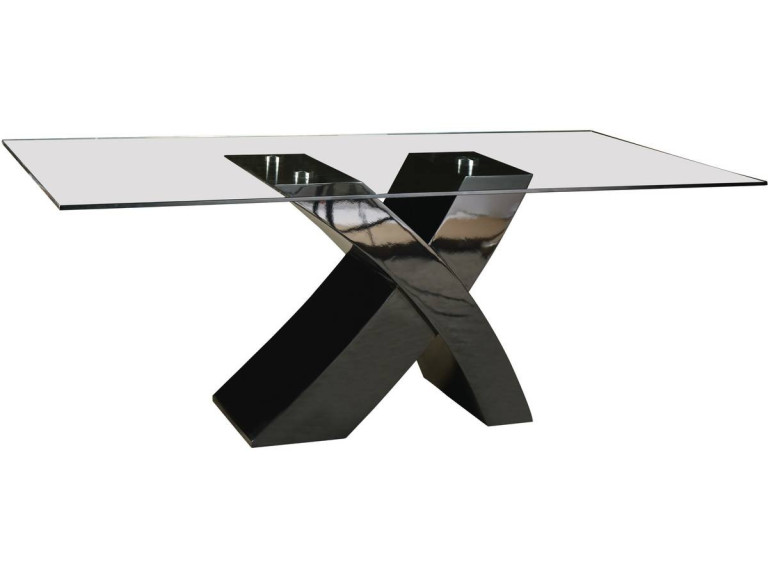 Eettafel "Mona" - 200 x 90 x 74 cm - zwart