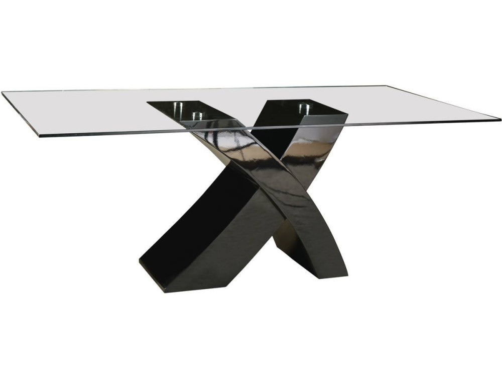 Eettafel "Mona" - 200 x 90 x 74 cm - zwart