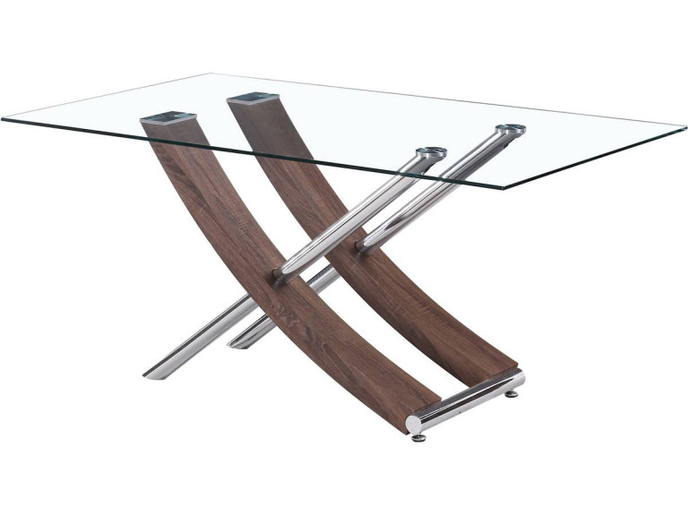 Eettafel "Diva" - 160 x 90 x 76 cm - Eiken gelakt