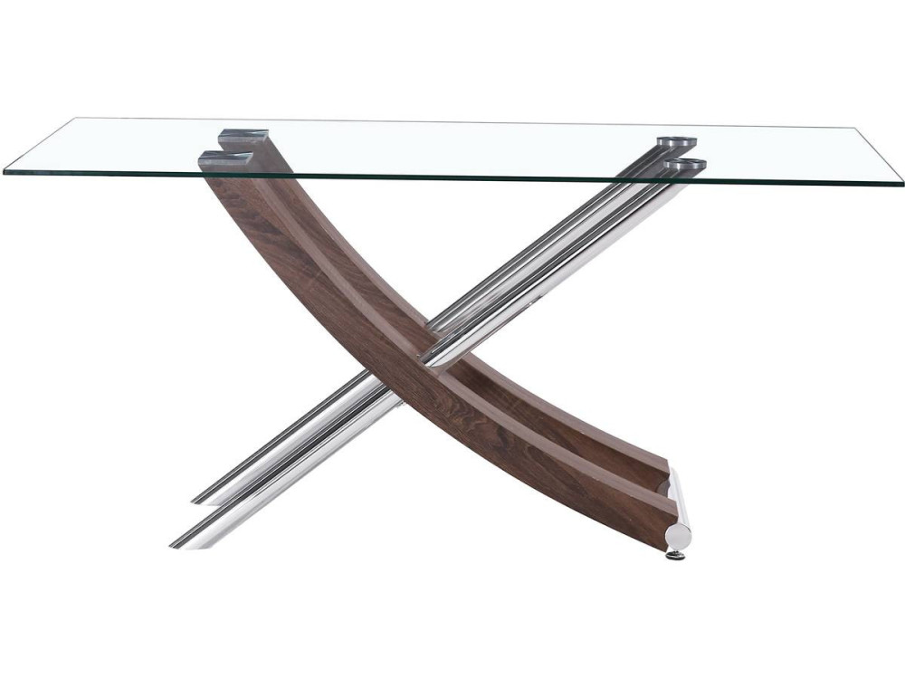 Eettafel "Diva" - 160 x 90 x 76 cm - Eiken gelakt