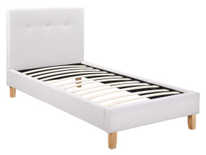 Bed "Elise" - 90 x 190 cm - Lichtgrijs
