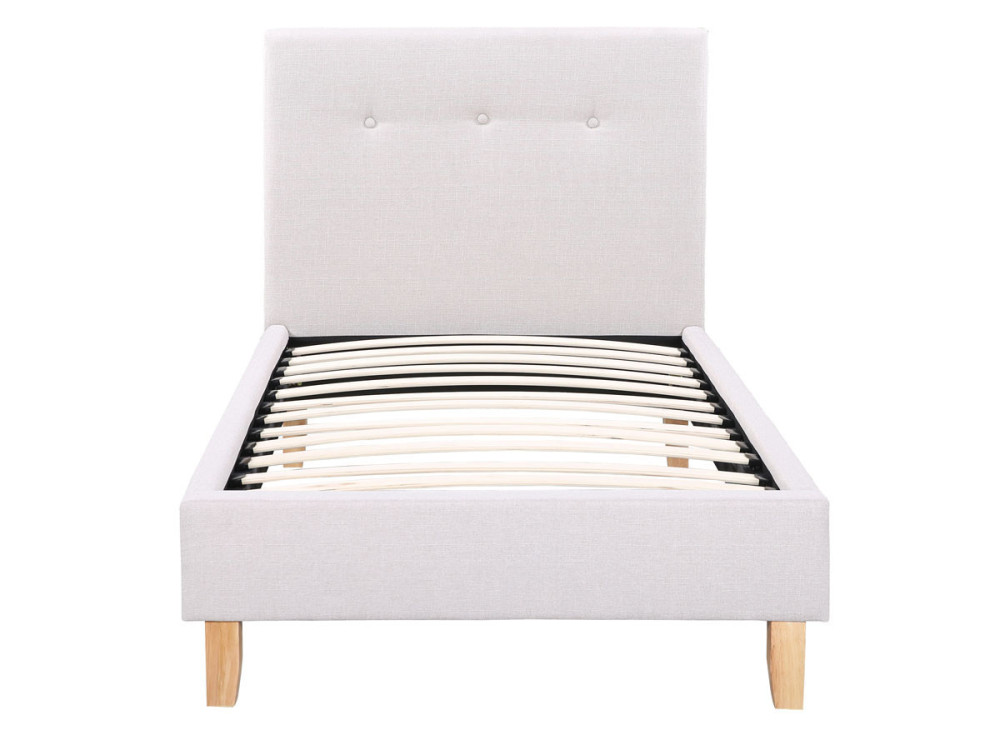 Bed "Elise" - 90 x 190 cm - Lichtgrijs