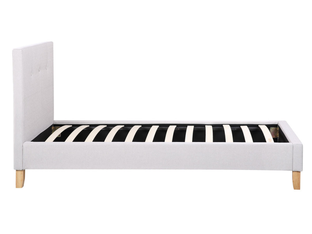 Bed "Elise" - 90 x 190 cm - Lichtgrijs
