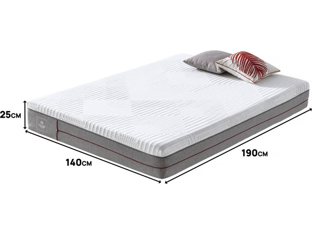 Matelas mousse mémoire de forme "Houria" - 140 x 190 cm