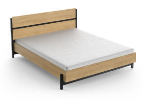 "Craft" Tweepersoonsbed - Hout - 160 x 200 cm - Bruin