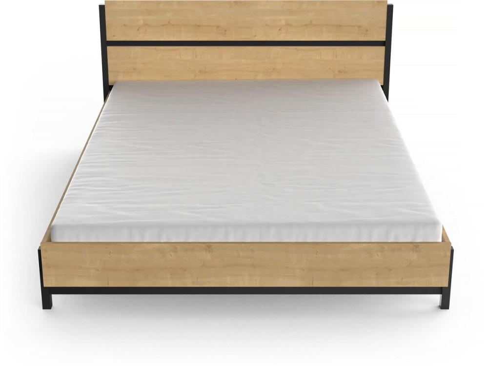 "Craft" Tweepersoonsbed - Hout - 160 x 200 cm - Bruin