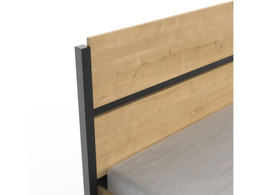 "Craft" Tweepersoonsbed - Hout - 160 x 200 cm - Bruin