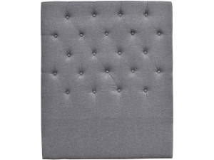 Gewatteerd hoofdeinde “Déco” - 99 cm - Grijs - Stof