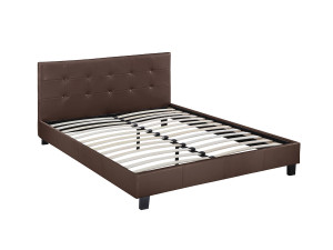 "Julia" Bed - 140 x 190 cm - Bruin
