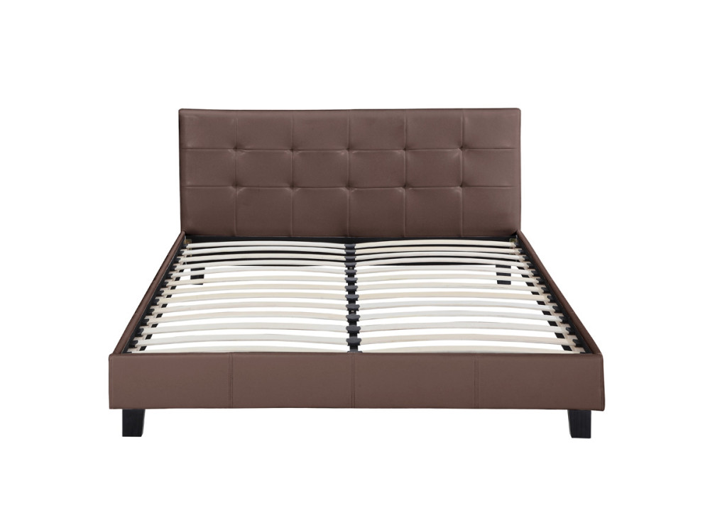 "Julia" Bed - 140 x 190 cm - Bruin