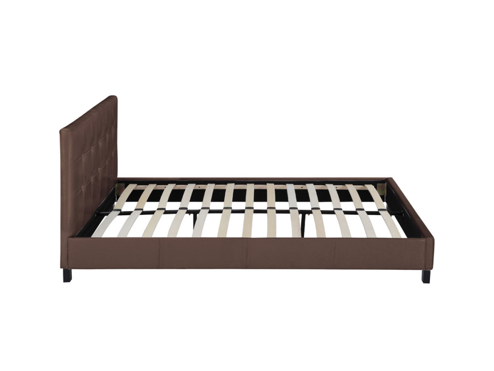 "Julia" Bed - 140 x 190 cm - Bruin