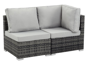 Tuin loungeset 2-delig "Ibiza" - Florida - Grijs