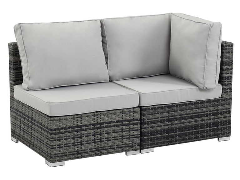 Tuin loungeset 2-delig "Ibiza" - Florida - Grijs