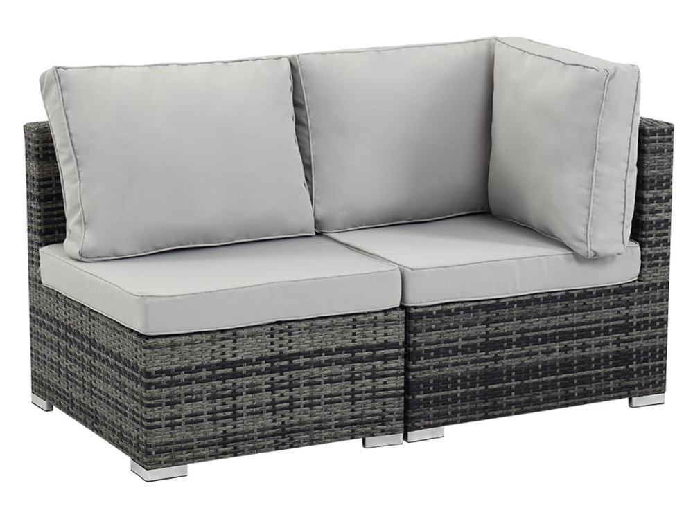 Tuin loungeset 2-delig "Ibiza" - Florida - Grijs