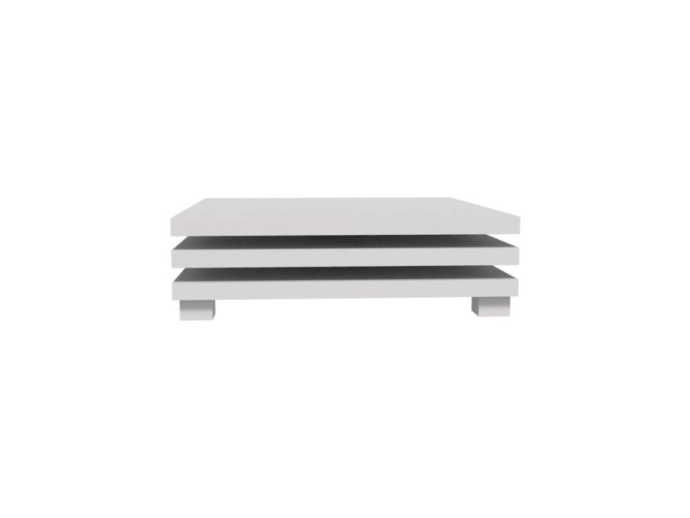 Salontafel "Elena" - 80 x 80 x 32 cm - Wit