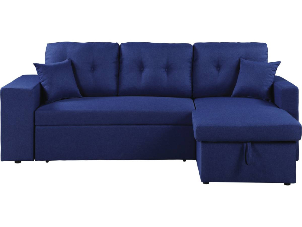 Converteerbare / omkeerbare hoekbank "Axel" - blauw