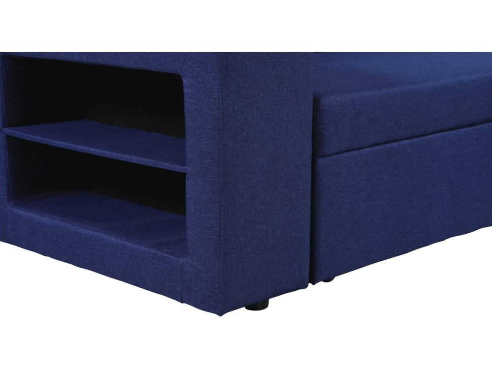 Converteerbare / omkeerbare hoekbank "Axel" - blauw