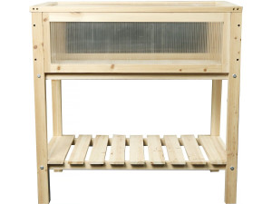 Moestuinbak vierkant plantenbak kweekbak op poten hout "Rose" - 79 x 40 x 79,5 cm