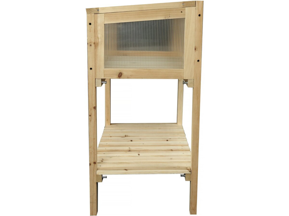 Moestuinbak vierkant plantenbak kweekbak op poten hout "Rose" - 79 x 40 x 79,5 cm