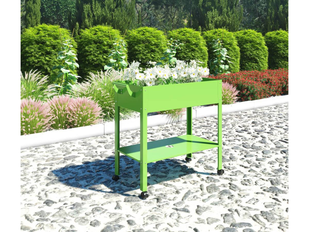 Tuintafel oppottafel "Hibiscus" - 82 x 43 x 83 cm - Groen