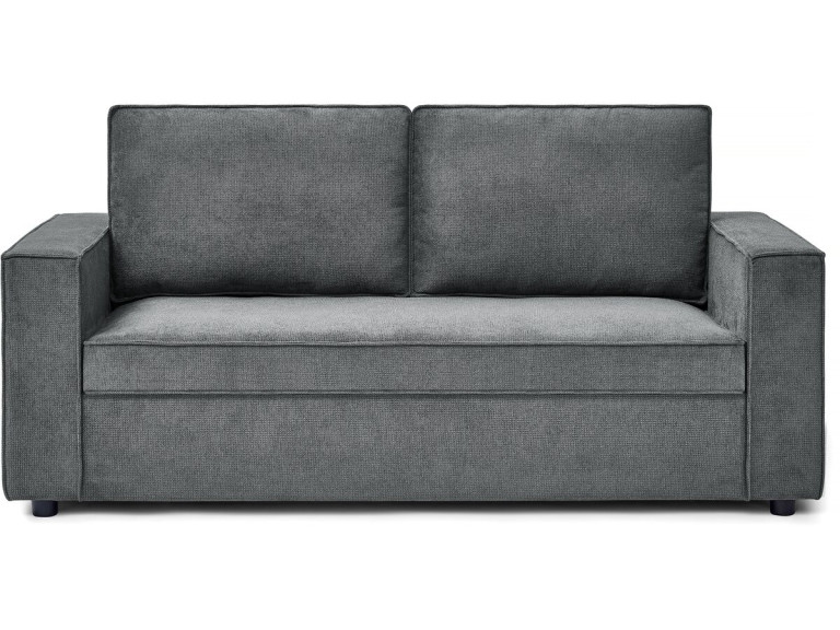 "Clara" express stoffen slaapbank - 185 x 90 x 88 cm - Grijs