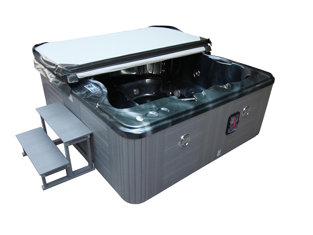 Spa "Cuba" 6-persoons - Grijs bad - Balboa systeem + geïntegreerde Bluetooth - 220x210x80cm