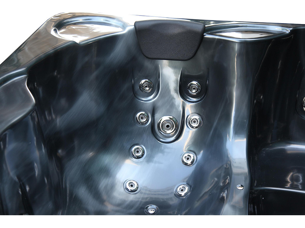 Spa "Cuba" 6-persoons - Grijs bad - Balboa systeem + geïntegreerde Bluetooth - 220x210x80cm
