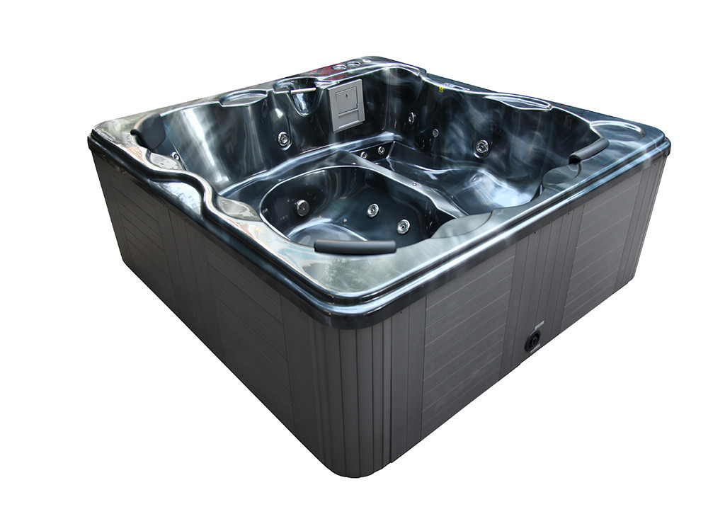 Spa "Cuba" 6-persoons - Grijs bad - Balboa systeem + geïntegreerde Bluetooth - 220x210x80cm