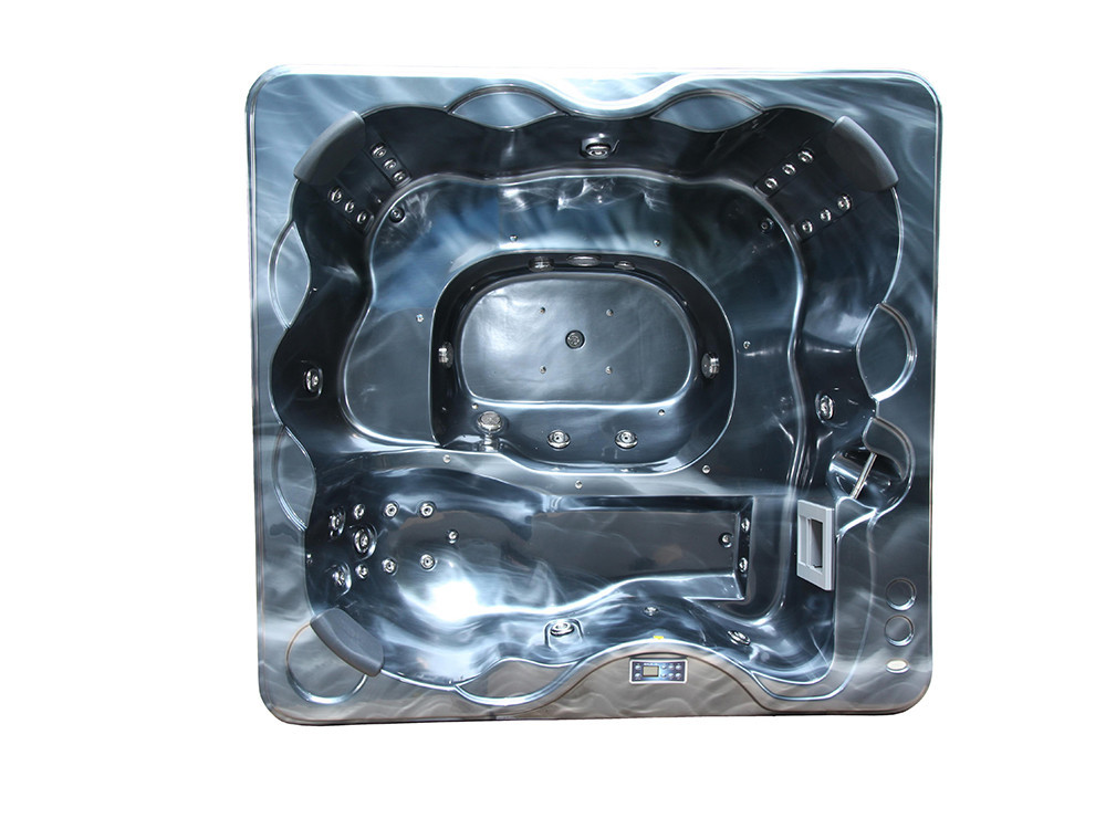 Spa "Cuba" 6-persoons - Grijs bad - Balboa systeem + geïntegreerde Bluetooth - 220x210x80cm