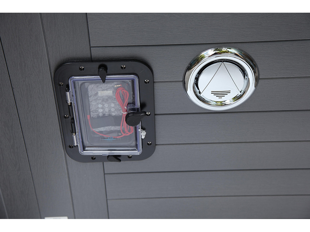 Spa "Cuba" 6-persoons - Grijs bad - Balboa systeem + geïntegreerde Bluetooth - 220x210x80cm