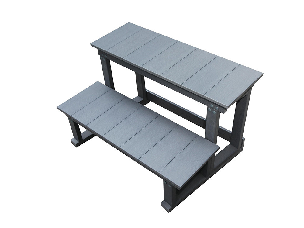 Spa "Cuba" 6-persoons - Grijs bad - Balboa systeem + geïntegreerde Bluetooth - 220x210x80cm
