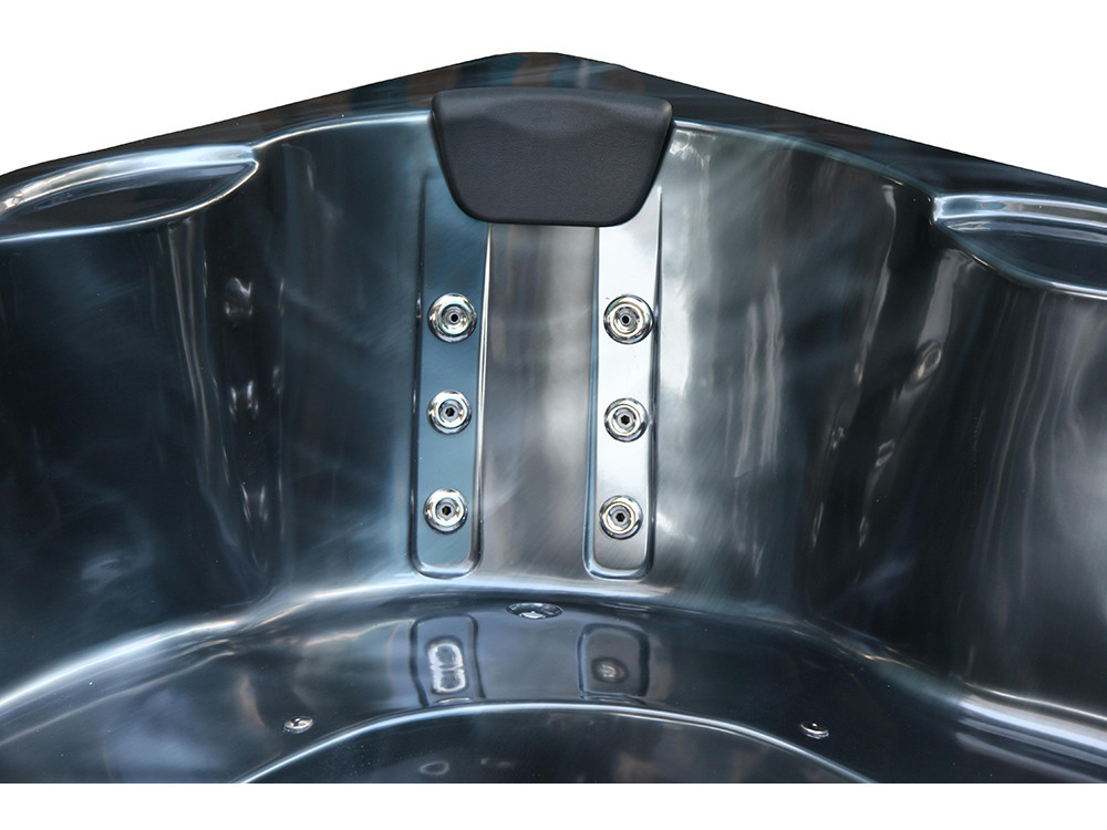 Spa "Cuba" 6-persoons - Grijs bad - Balboa systeem + geïntegreerde Bluetooth - 220x210x80cm