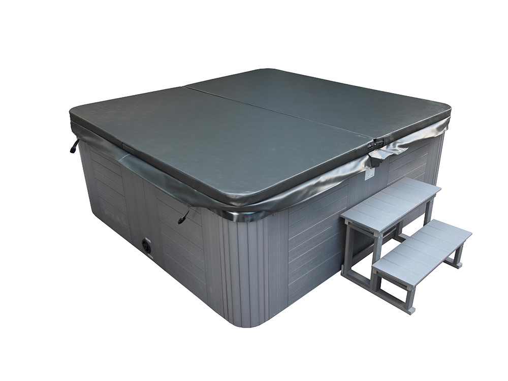 Spa "Cuba" 6-persoons - Grijs bad - Balboa systeem + geïntegreerde Bluetooth - 220x210x80cm