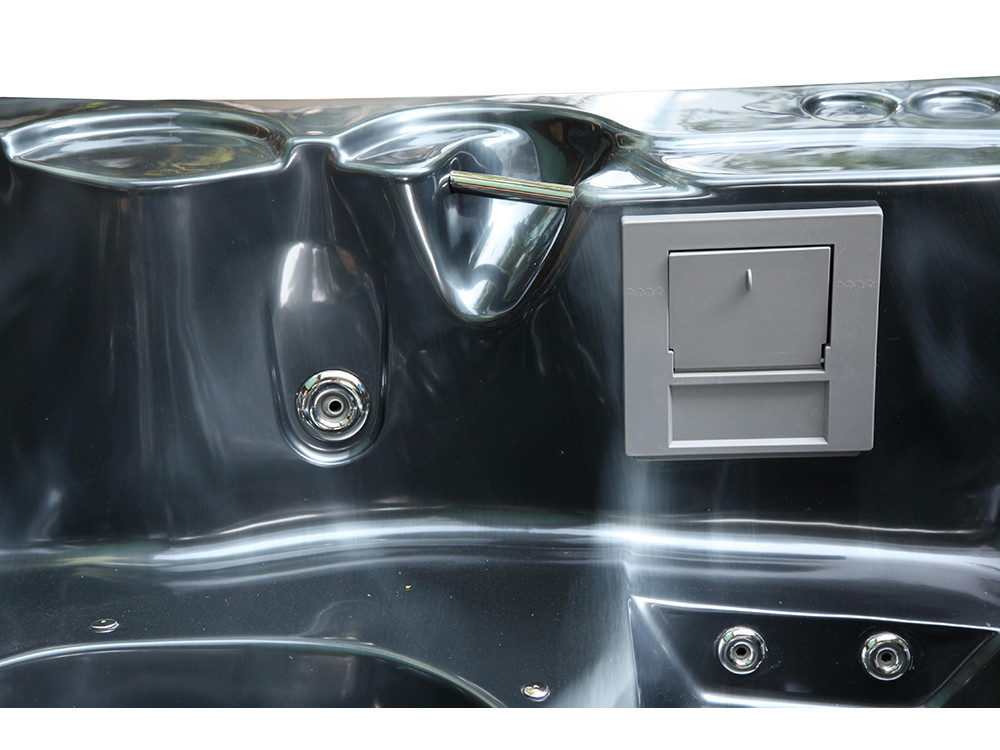 Spa "Cuba" 6-persoons - Grijs bad - Balboa systeem + geïntegreerde Bluetooth - 220x210x80cm