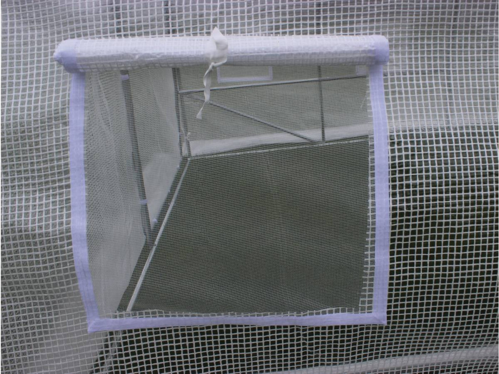 Tuintunnelkas met "Mimosa" deur - 180 g / m² - 24 m² - 8 x 3 x 2 m