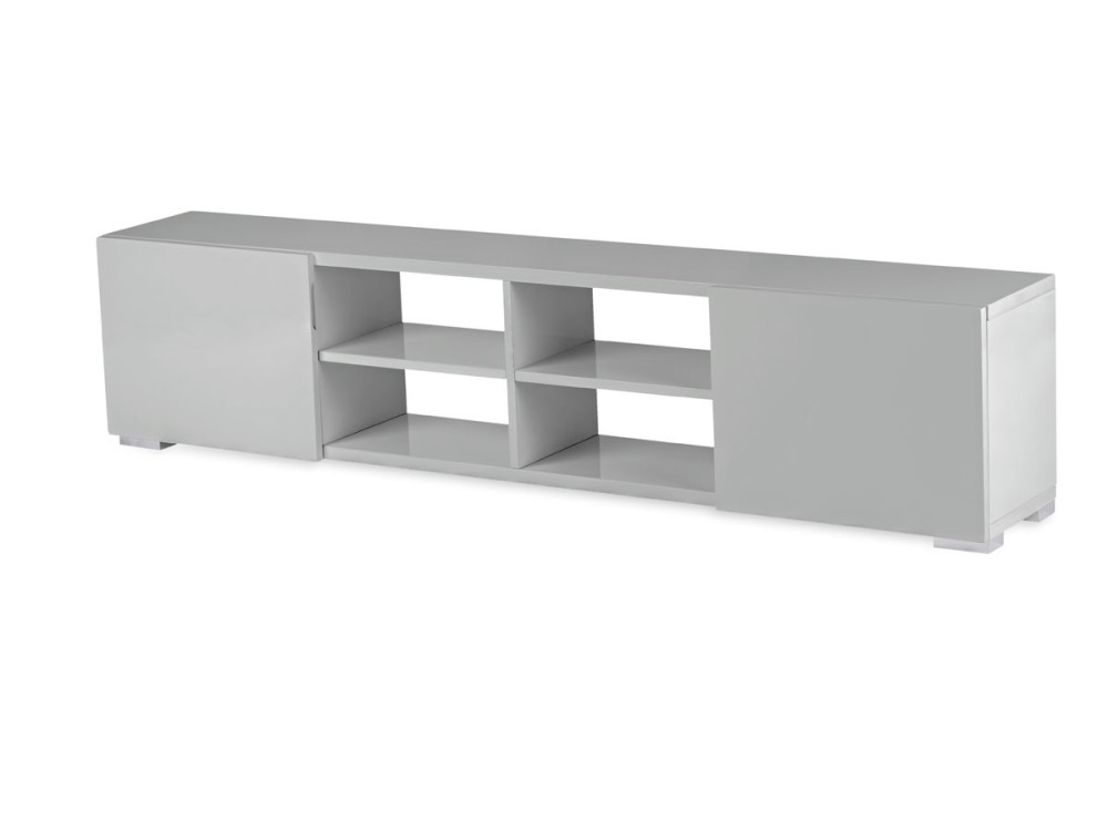 TV-meubel "Alicia" - 185 x 30 x 42,5 cm - Grijs gelakt
