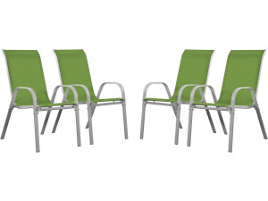 Textilene tuinstoel "Cordoba" - Phoenix - Groen - Set van 4