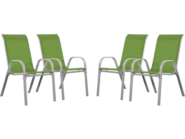 Textilene tuinstoel "Cordoba" - Phoenix - Groen - Set van 4