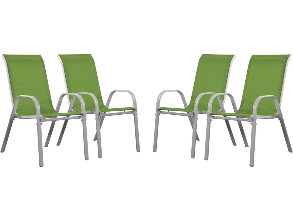 Textilene tuinstoel "Cordoba" - Phoenix - Groen - Set van 4