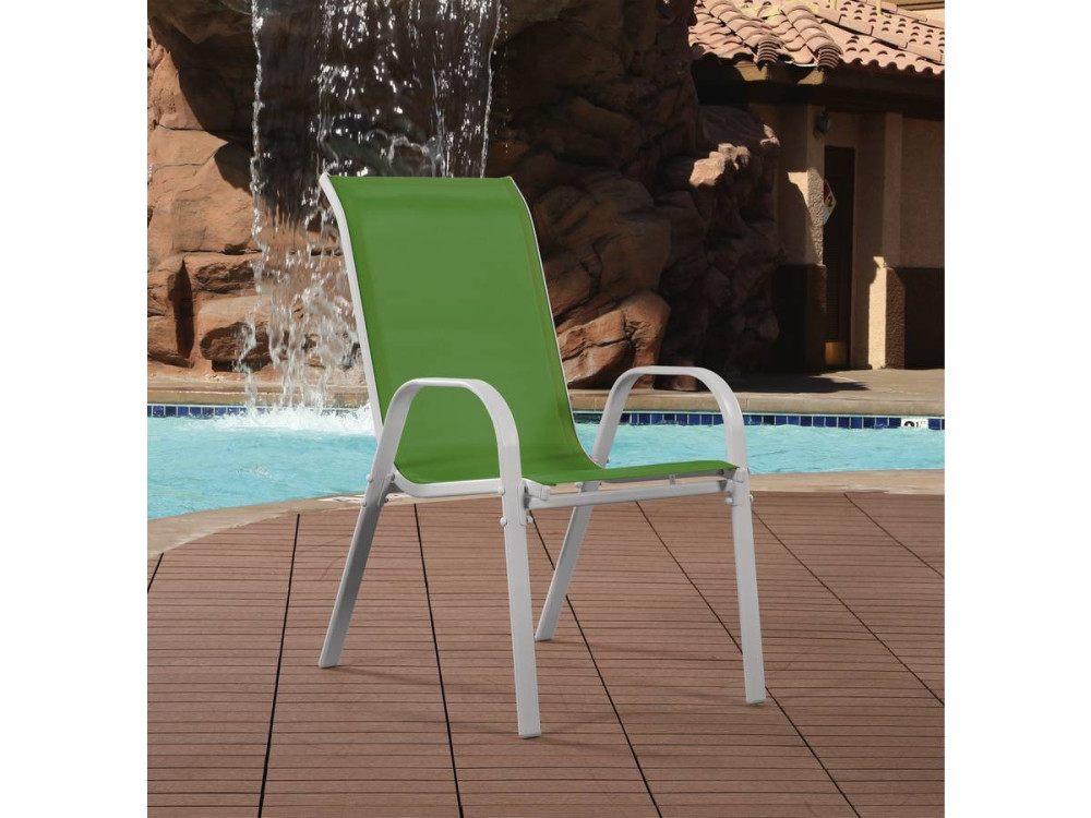 Textilene tuinstoel "Cordoba" - Phoenix - Groen - Set van 4