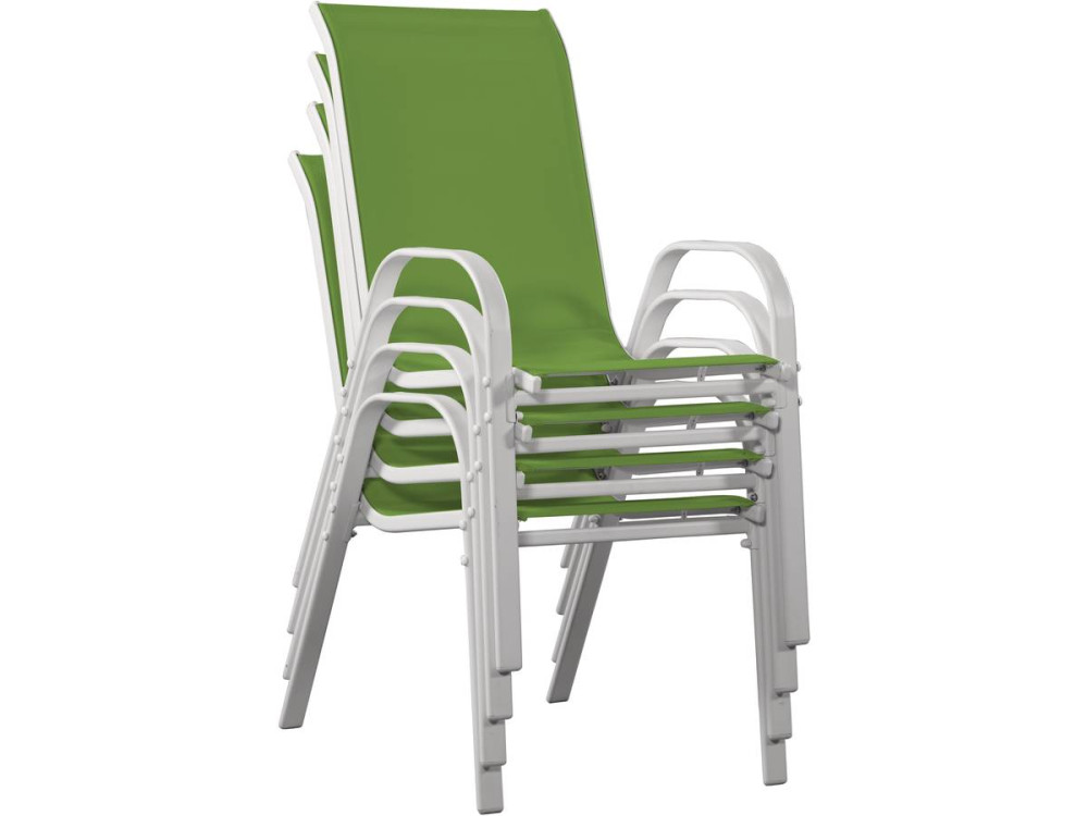 Textilene tuinstoel "Cordoba" - Phoenix - Groen - Set van 4