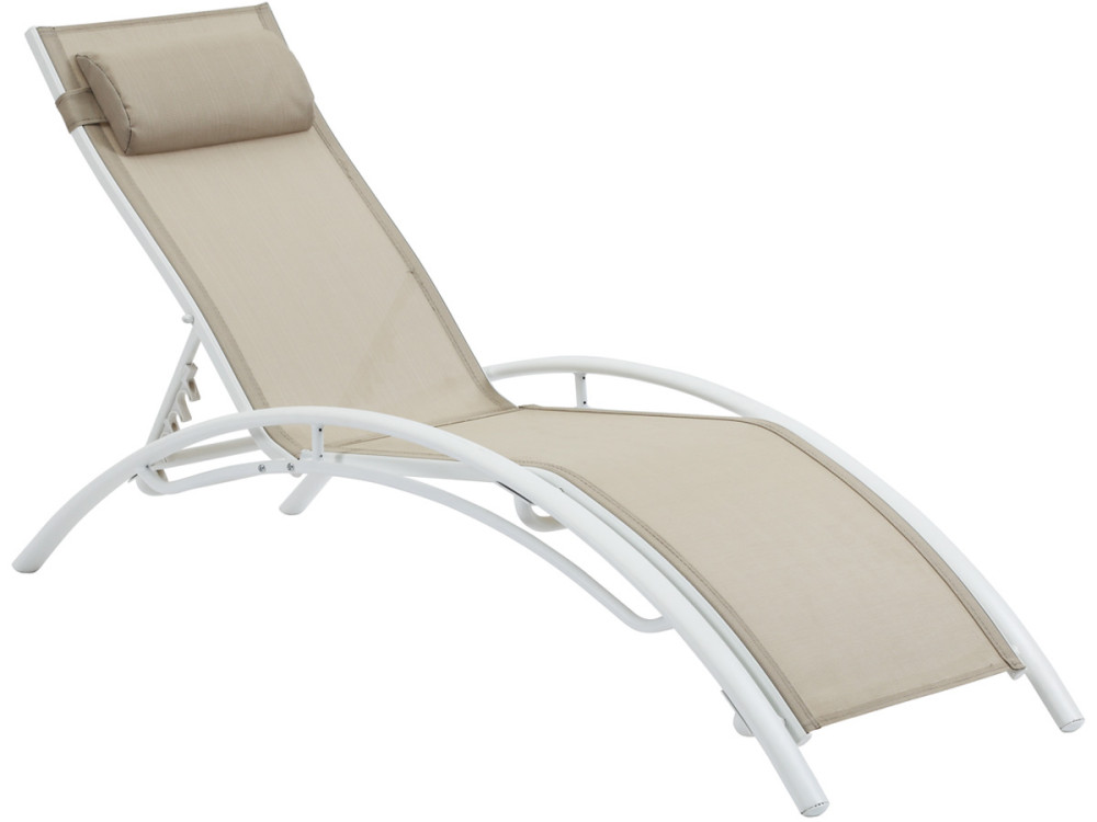 Aluminium ligbed "Beauty" - Phoenix - Beige - Set van 2