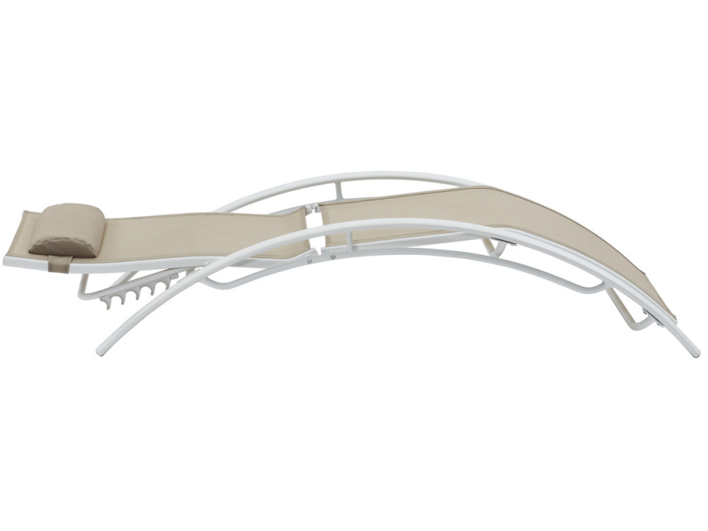 Aluminium ligbed "Beauty" - Phoenix - Beige - Set van 2