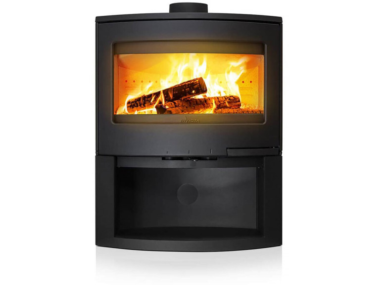 Poêle à bois en acier et fonte " Calcias " - étanche - 9kW