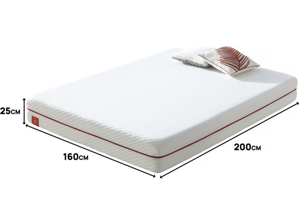 Matras memory foam traagschuim "Sana" - 160 x 200 cm