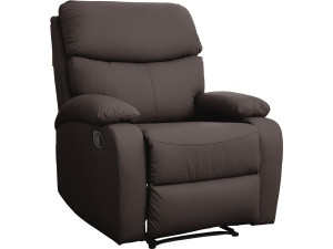 Stoel fauteuil relaxstoel "Giselle" - Bruin - kastanjebruin