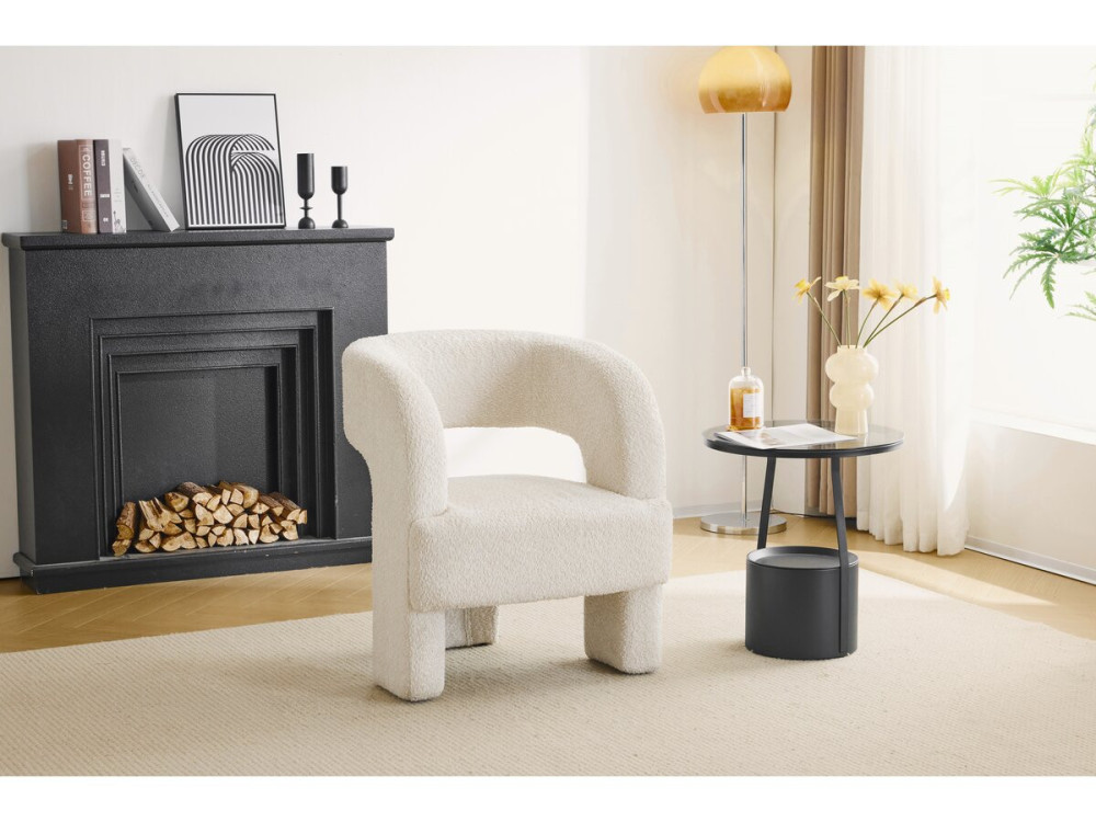 3-poots designfauteuil "Madison" - Wit