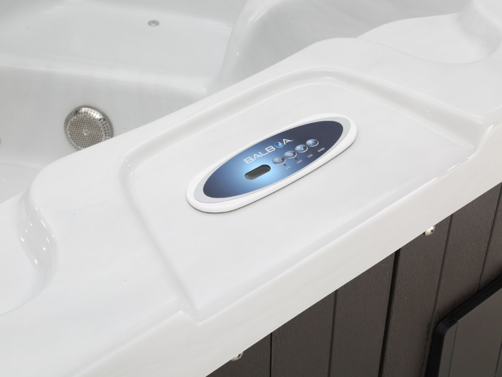 Jacuzzi spa 4 zits met led "Haïti" - Geïntegreerde bluetooth speakers - Wit